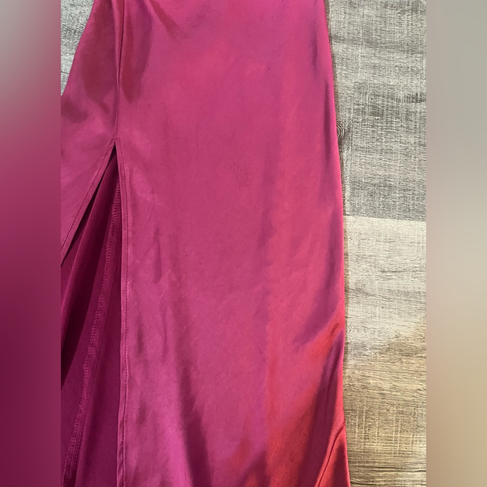 LIONESS Walk The Line Midi Dress in Magenta - Picture 8 of 9